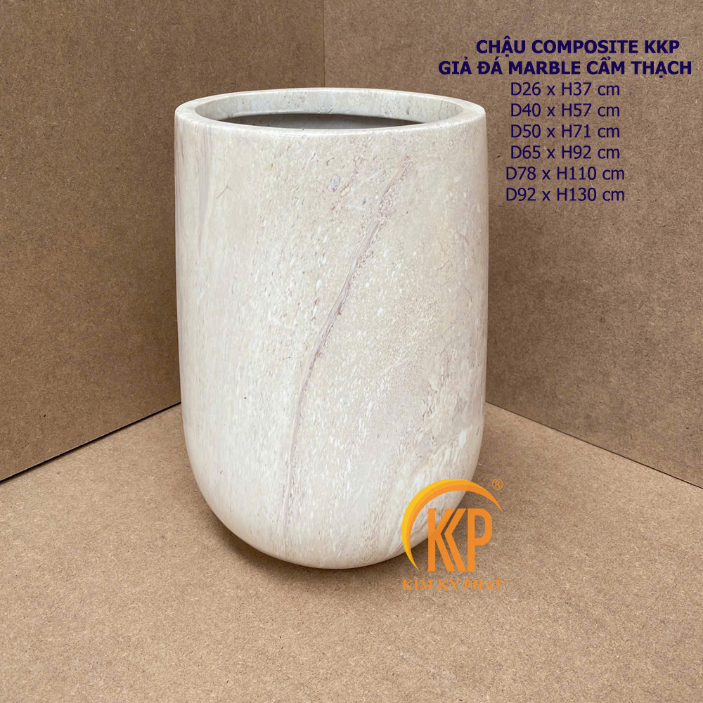 chậu composite bề mặt đá Marble cẩm thạch