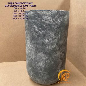 chậu composite bề mặt đá Marble cẩm thạch